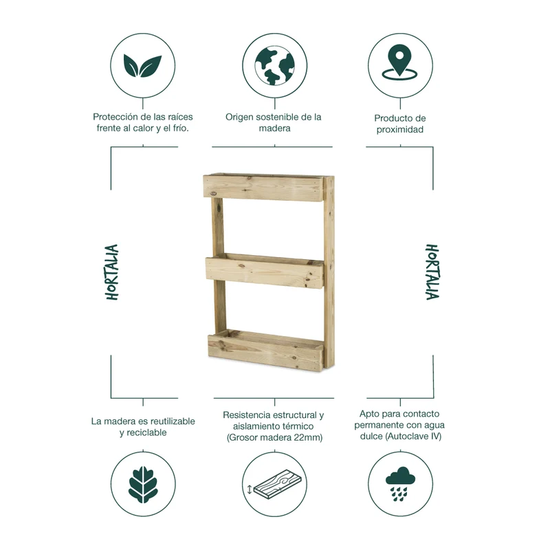 Jardinera vertical Stand Line Wall KD 3B