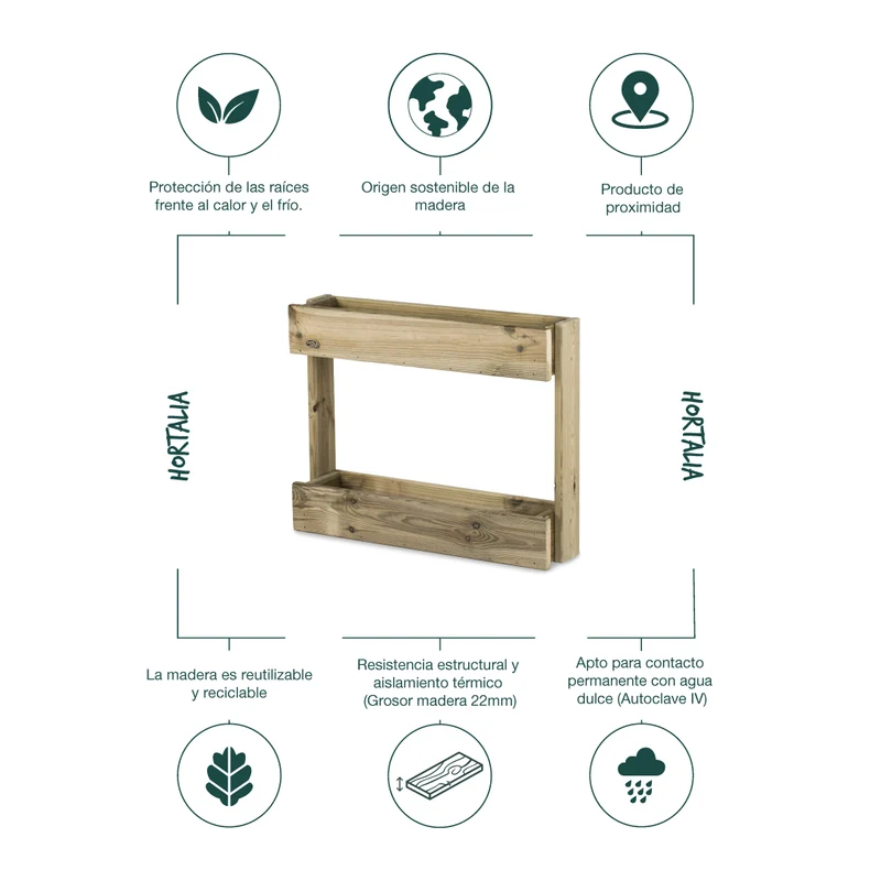 Jardinera vertical Stand Line Wall KD 2B