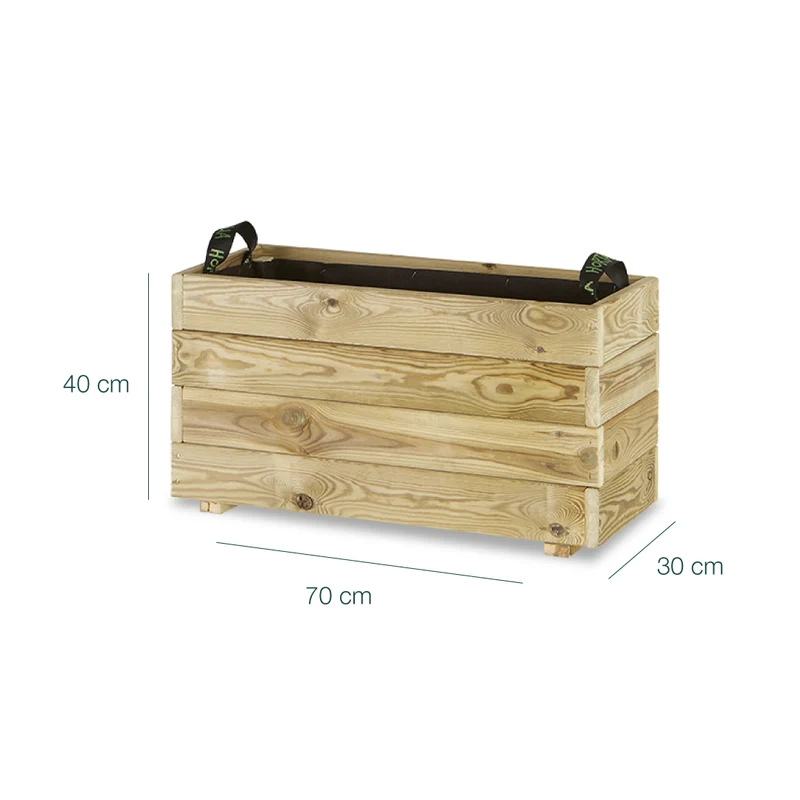 Jardinera rectangular Ghio KD 70x30x40