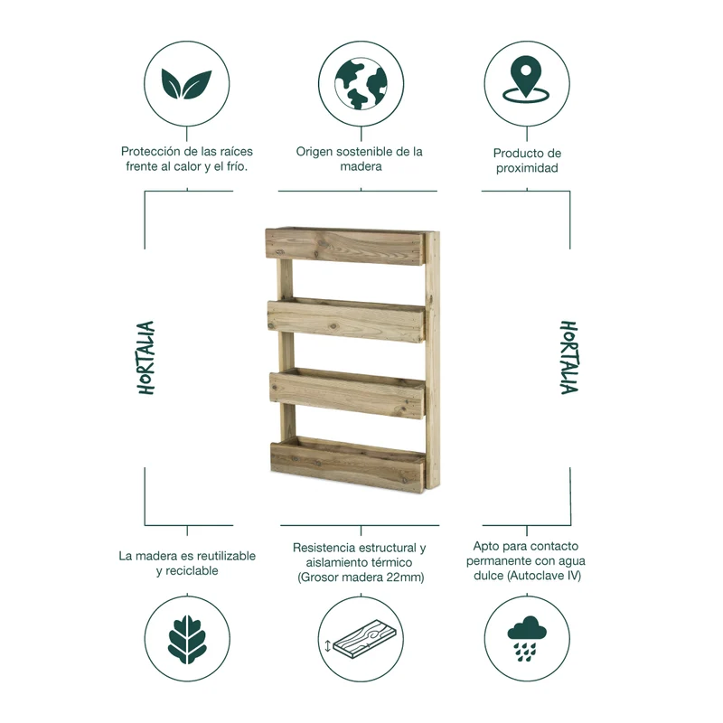 Jardinera vertical Stand Line Wall 4B