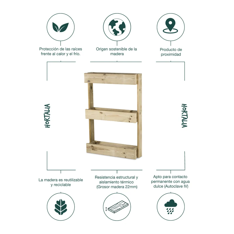 Jardinera vertical Stand Line Wall 3B