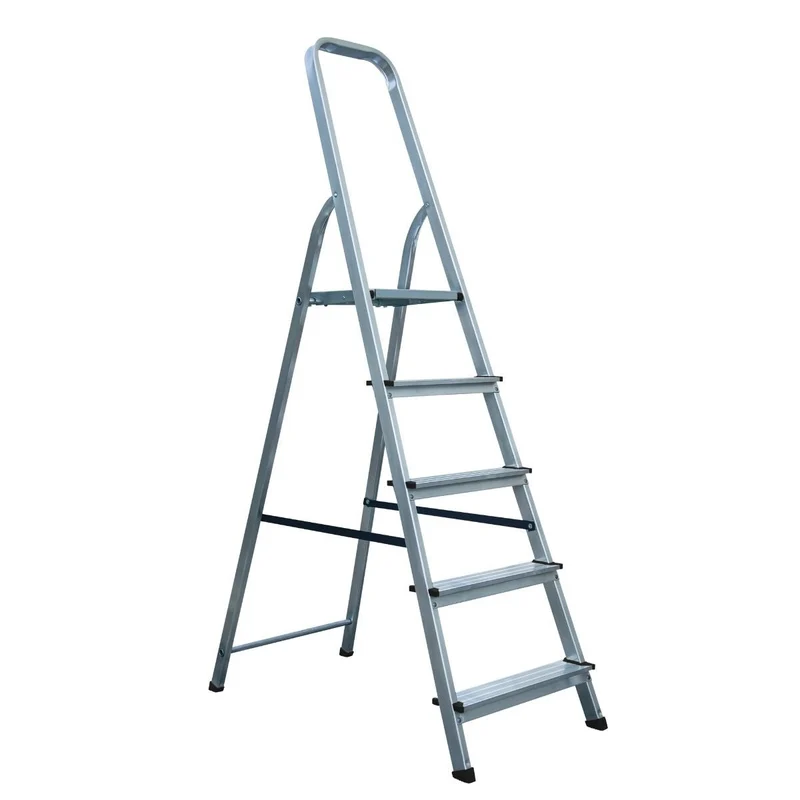Escalo Escabeau en aluminium Easy Step avec 5 marches 45.5x171.3x12 cm