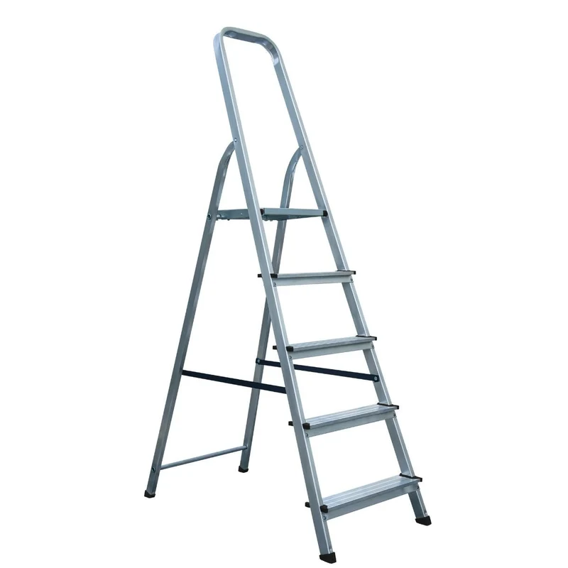 Escalo Escabeau en aluminium Easy Step avec 5 marches 46x175x11 cm