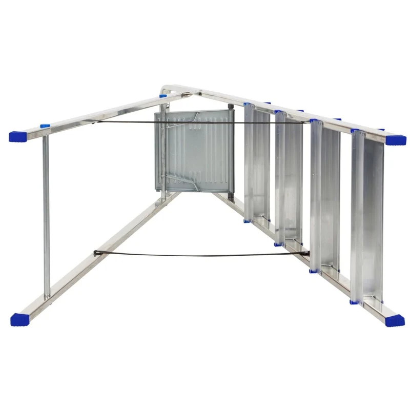 Escalo Escabeau en aluminium Easy Step avec 5 marches 46x175x11 cm
