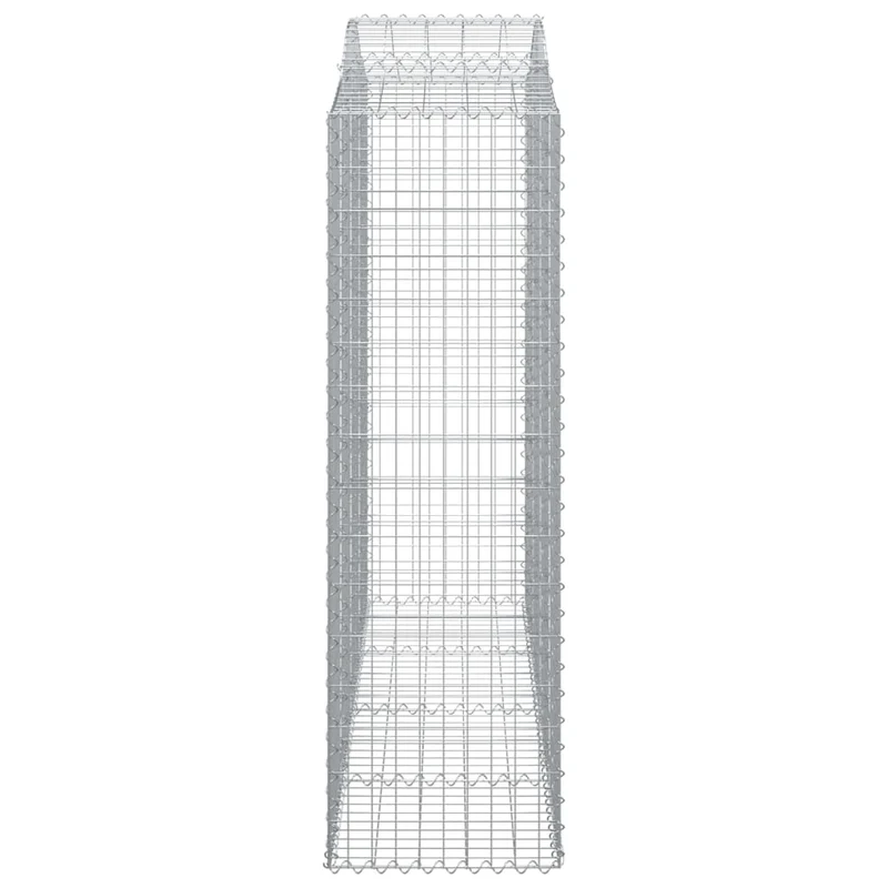 Cestas De Gaviones 7 Uds Forma De Arco Hierro 200x50x160/180 Cm
