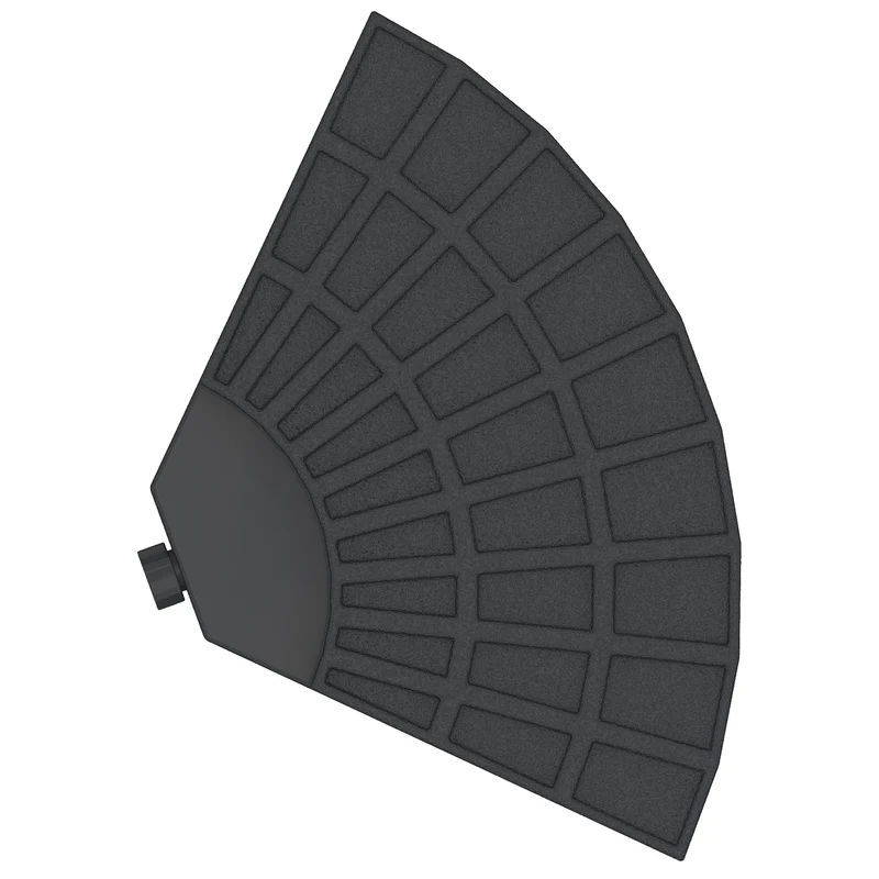 Outsunny Peso Para Base De Sombrilla De 4 Piezas Para Base Cruzada Negro