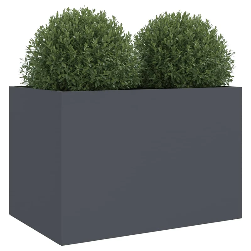Jardinera Acero Gris Antracita 62x40x39 Cm