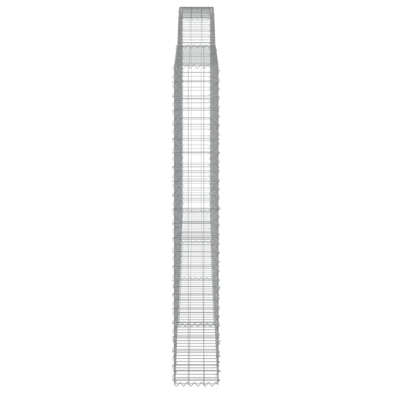 Cestas De Gaviones 4 Uds Forma De Arco Hierro 400x30x220/240 Cm
