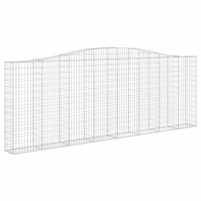 Cestas De Gaviones 15 Uds Forma De Arco Hierro 400x30x140/160cm