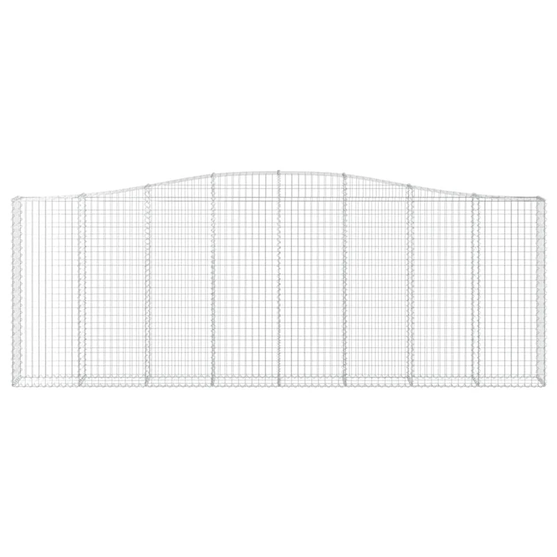 Cestas De Gaviones 15 Uds Forma De Arco Hierro 400x30x140/160cm