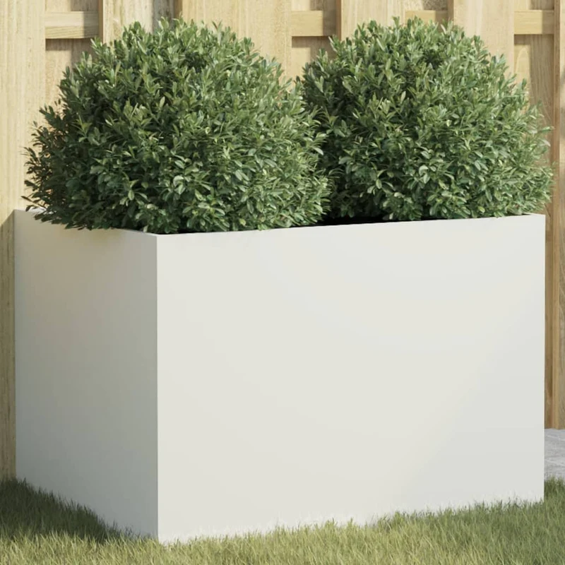Jardinera Acero Blanco 62x47x46 Cm
