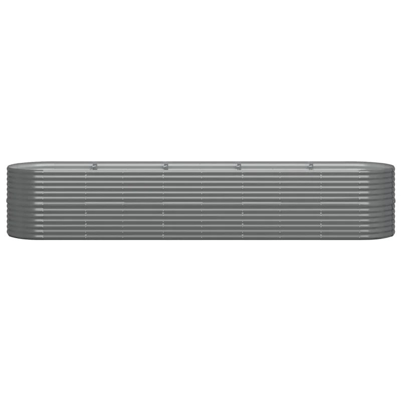 Jardinera Arriate Acero Galvanizado Gris 368x80x68 Cm