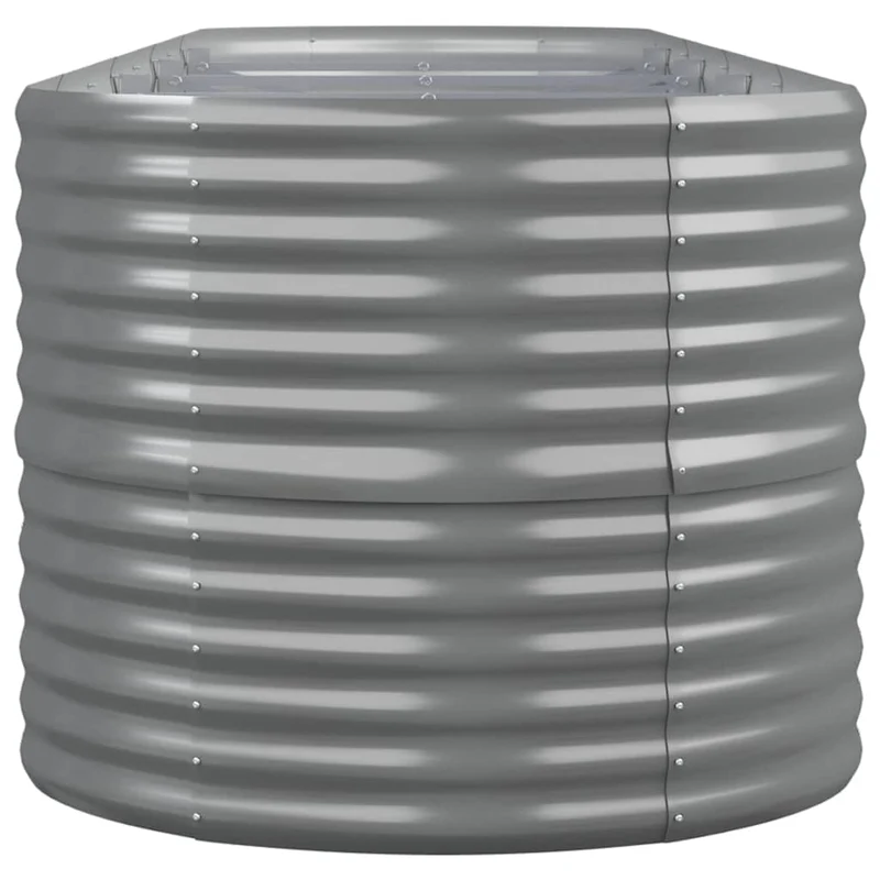 Jardinera Arriate Acero Galvanizado Gris 368x80x68 Cm