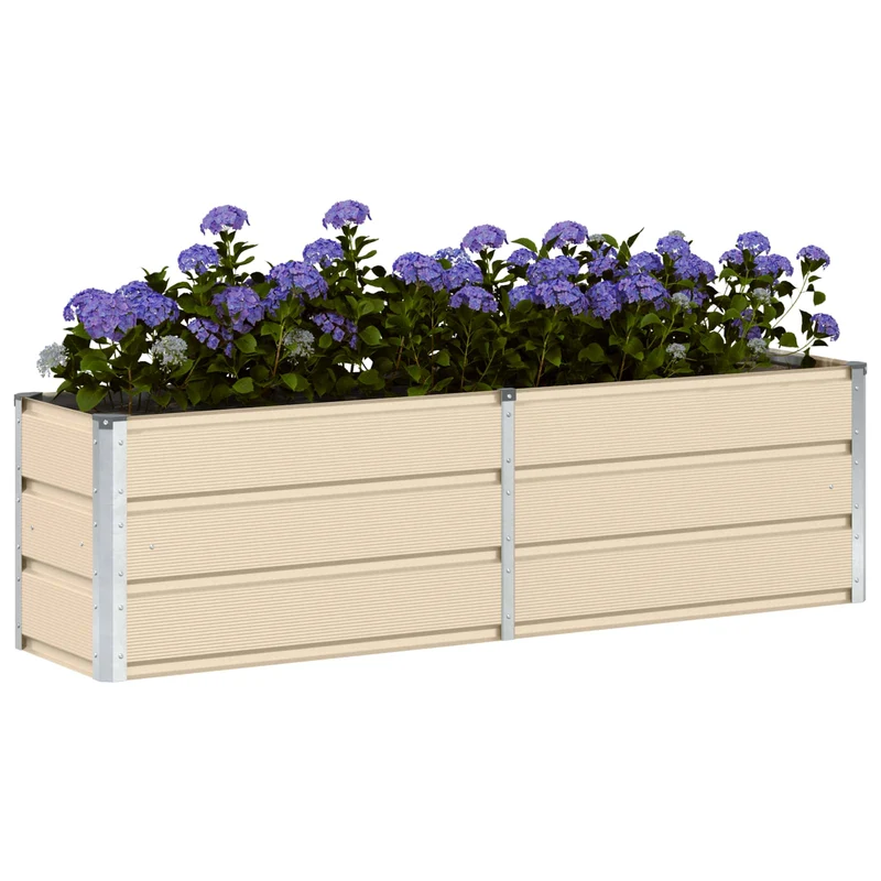 Jardinera Marfil 160 X 40 X 45 Cm Acero