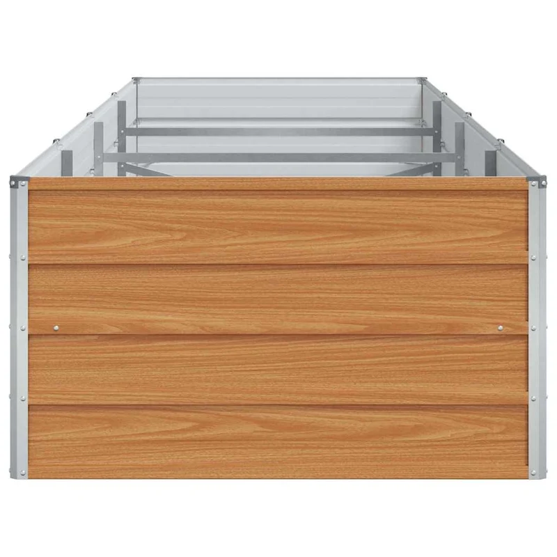 Arriate Elevado Marrón Claro 320 X 80 X 45 Cm Acero Galvanizado