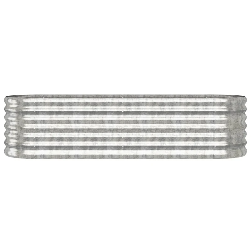 Jardinera Arriate Acero Galvanizado Plata 152x40x36 Cm