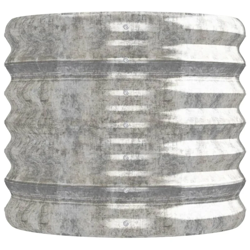 Jardinera Arriate Acero Galvanizado Plata 152x40x36 Cm