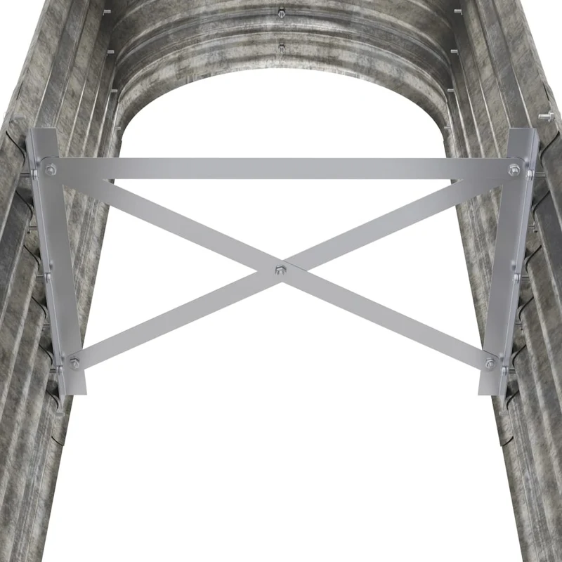 Jardinera Arriate Acero Galvanizado Plata 152x40x36 Cm