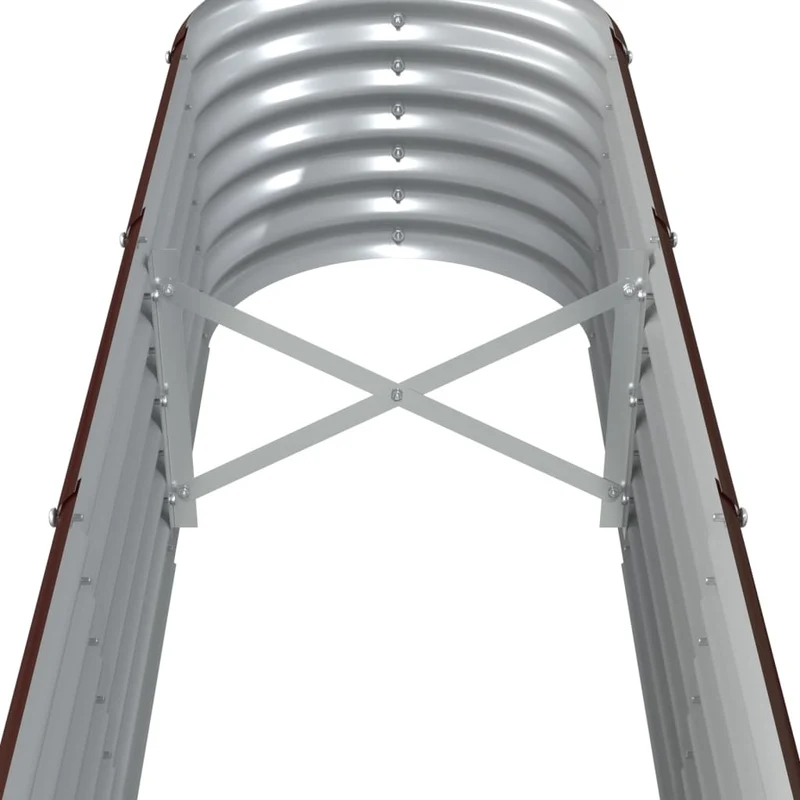 Jardinera Arriate Acero Galvanizado Marrón 260x40x36 Cm
