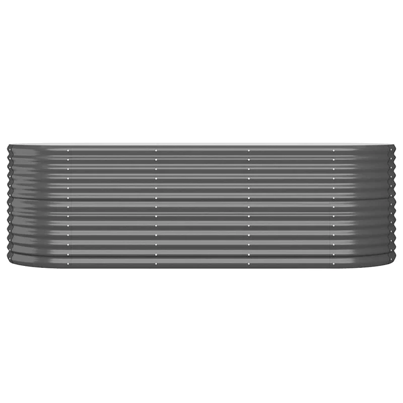 Jardinera Arriate Acero Galvanizado Antracita 224x80x68 Cm