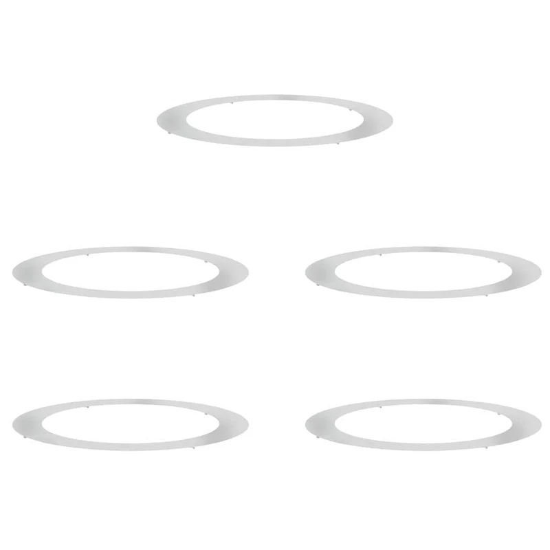Adecuado Para Anillos De Árbol Plano 5 Uds. Plateado Ø90/120 Cm