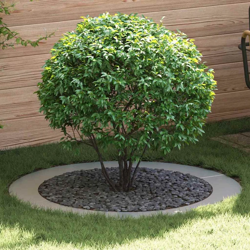 Adecuado Para Anillos De Árbol Plano 5 Uds. Plateado Ø90/120 Cm
