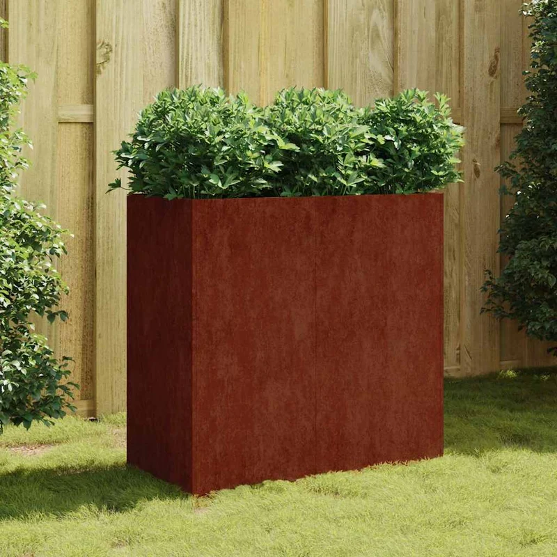 Jardinera De Acero Corten 80x40x80 Cm