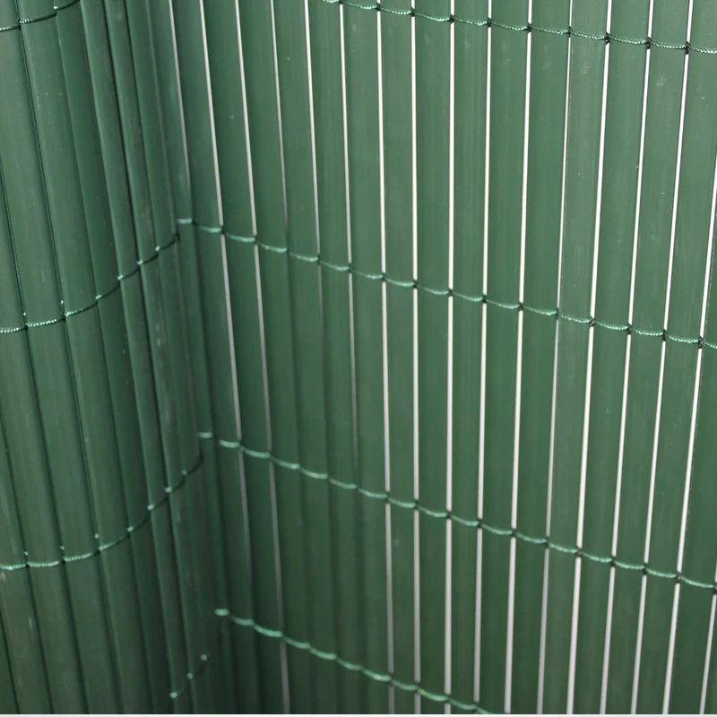 Cañizo Pvc Doble Cara| 1,5x3 M| Color Verde| Lamas 11 Mm| Composición 100% Pvc| Bridas Sujeción Incluidas