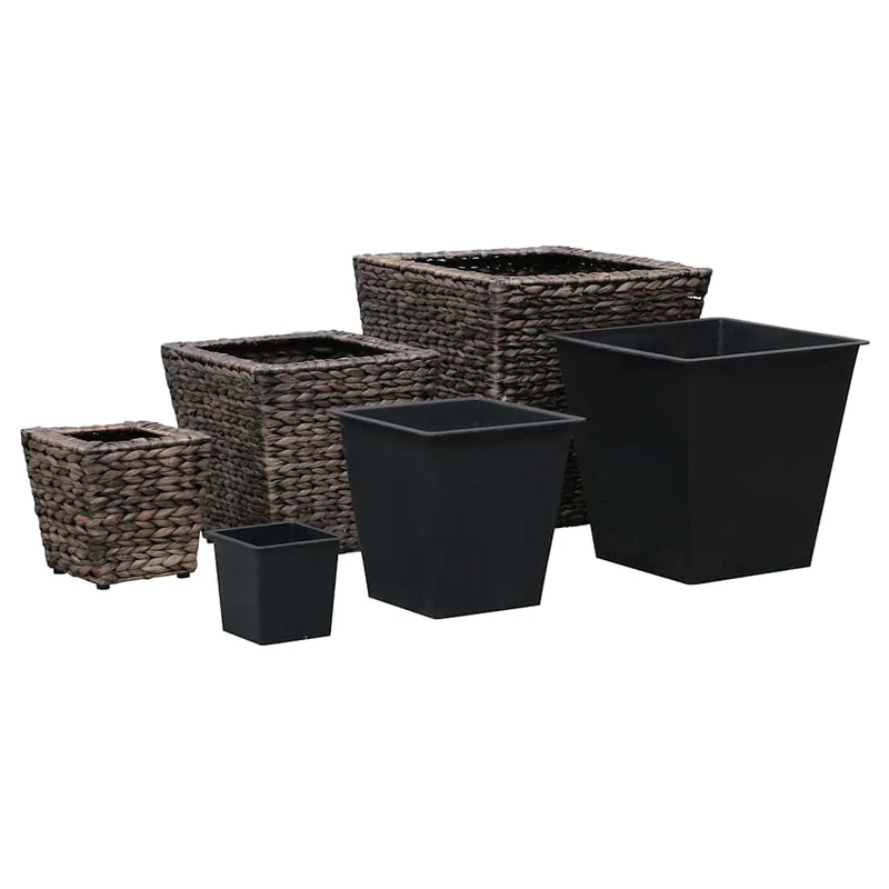 Conjunto De Arriates 3 Piezas Jacinto De Agua Marrón
