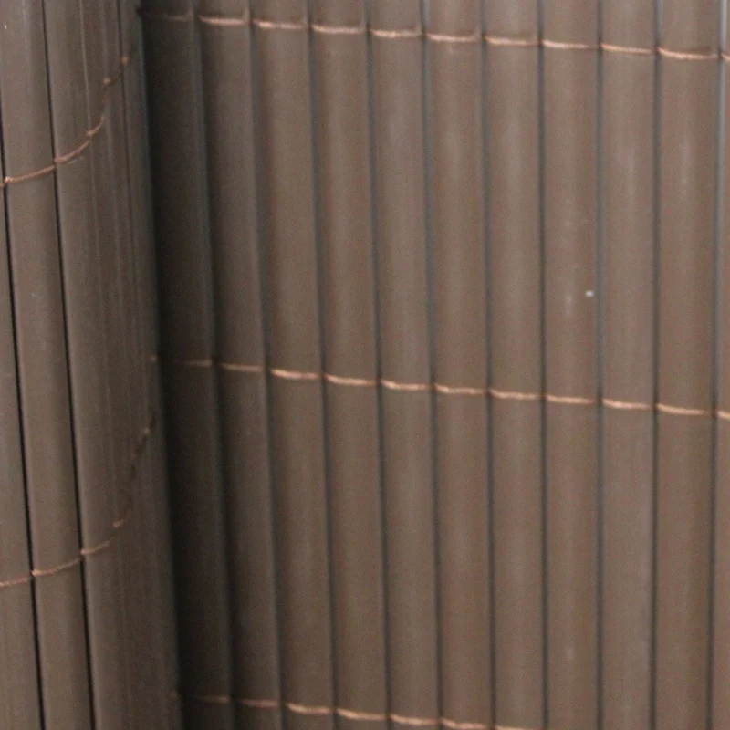 Cañizo Pvc Doble Cara| 1x3 M| Color Marron| Lamas 11 Mm| Composición 100% Pvc| Bridas De Sujeción Incluidas