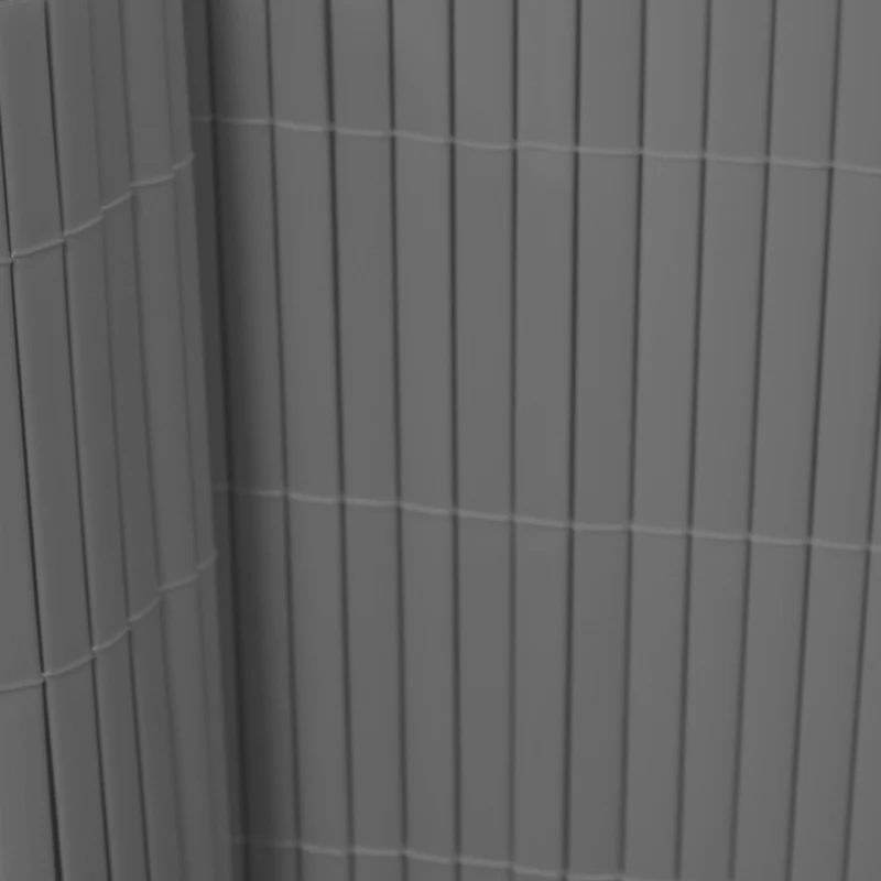 Cañizo Pvc Doble Cara| 1x3 M| Color Gris| Lamas 11 Mm| Composición 100% Pvc| Bridas De Sujeción Incluidas