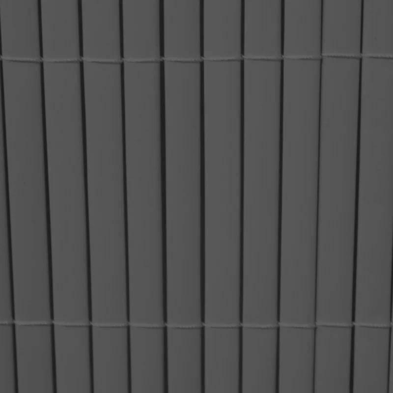 Cañizo Pvc Doble Cara| 1x3 M| Color Gris| Lamas 11 Mm| Composición 100% Pvc| Bridas De Sujeción Incluidas