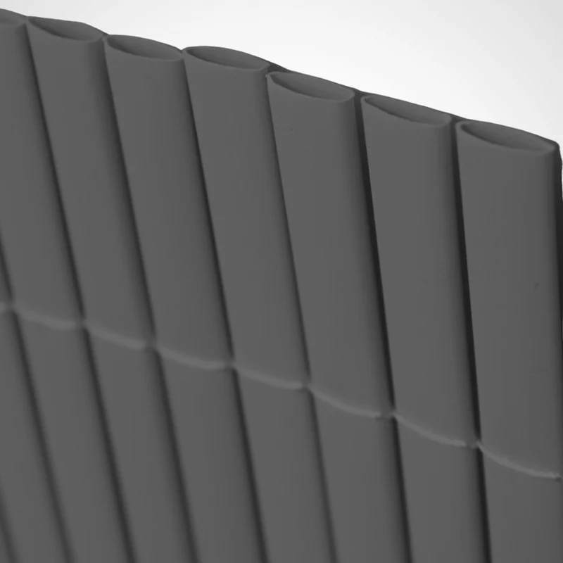 Cañizo Pvc Doble Cara| 1x3 M| Color Gris| Lamas 11 Mm| Composición 100% Pvc| Bridas De Sujeción Incluidas