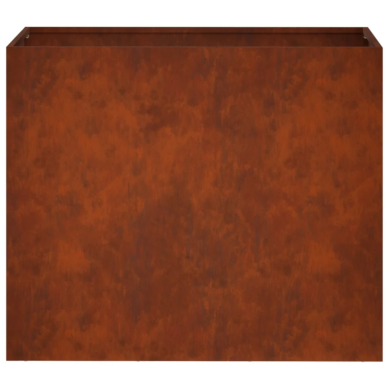 Macetero De Jardín Oxidado 60 X 30 X 50 Cm Acero Oxidado