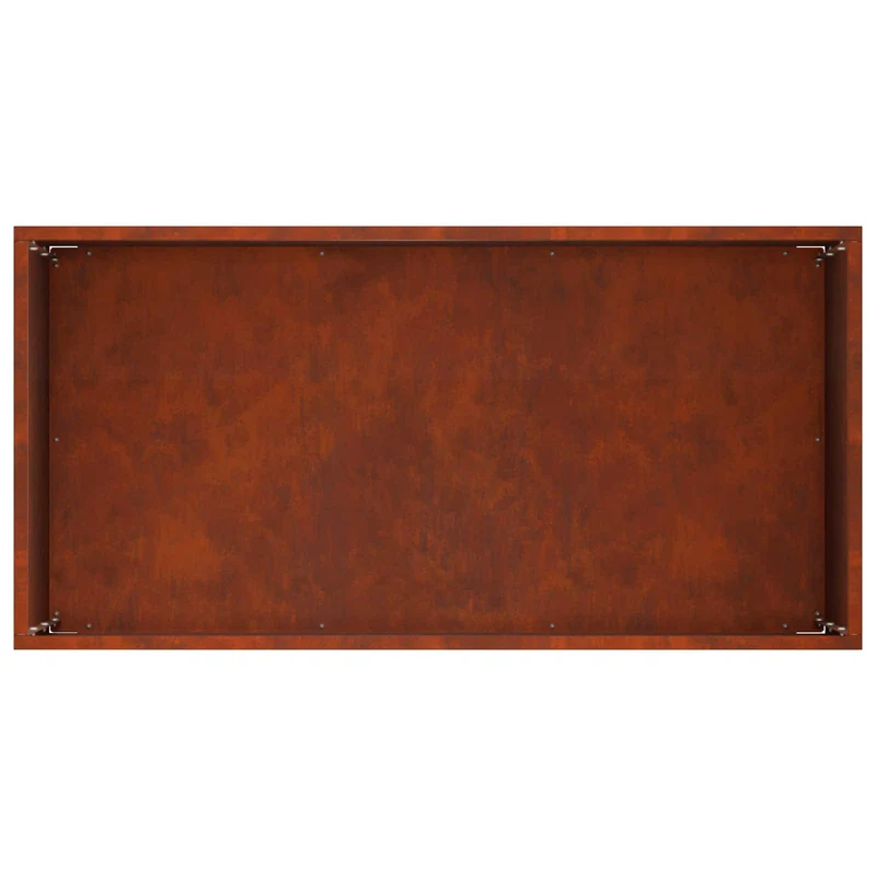 Macetero De Jardín Oxidado 60 X 30 X 50 Cm Acero Oxidado