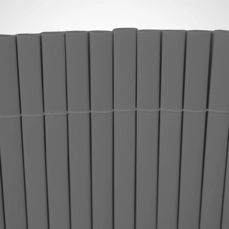 Cañizo Pvc Doble Cara| 1,5x3 M| Color Gris| Lamas 11 Mm| Composición 100% Pvc| Bridas Sujeción Incluidas