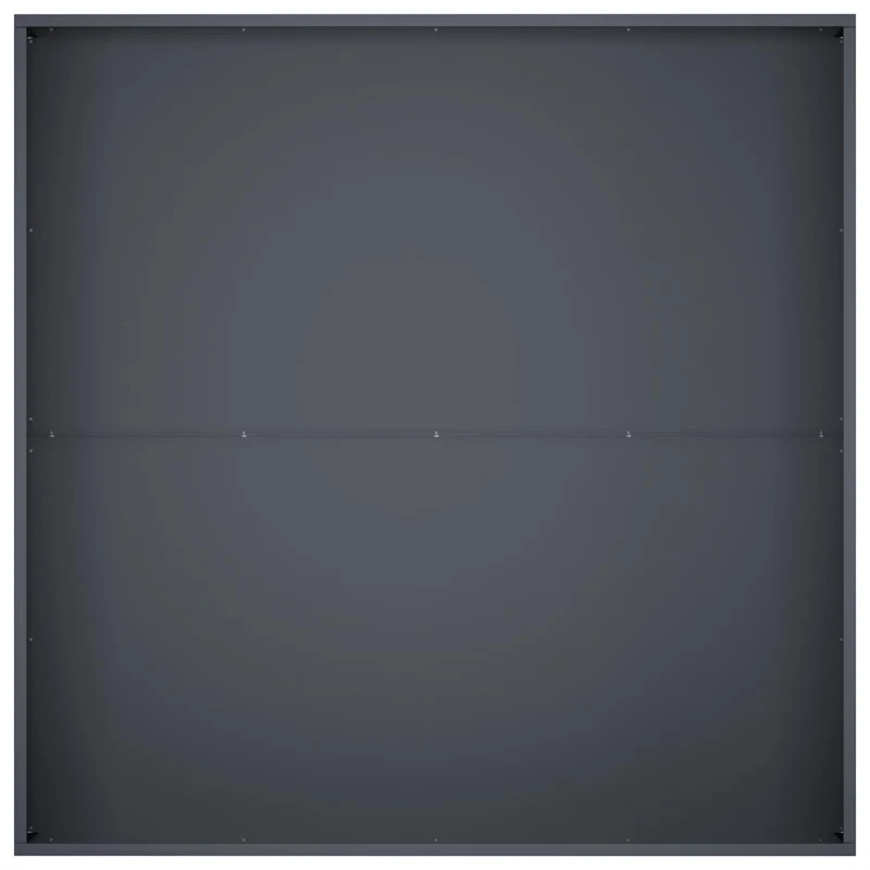 Macetero De Jardín 2 Uds. Gris Antracita 80 X 80 X 30 Cm