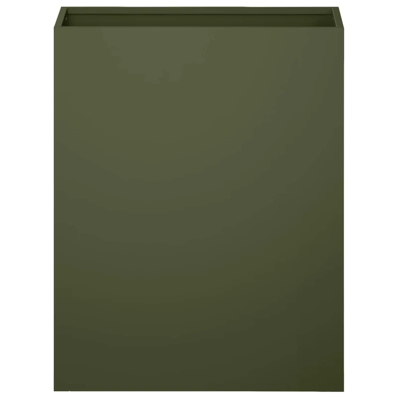 Macetero De Jardín 2 Uds. Verde Oliva 40 X 20 X 40 Cm