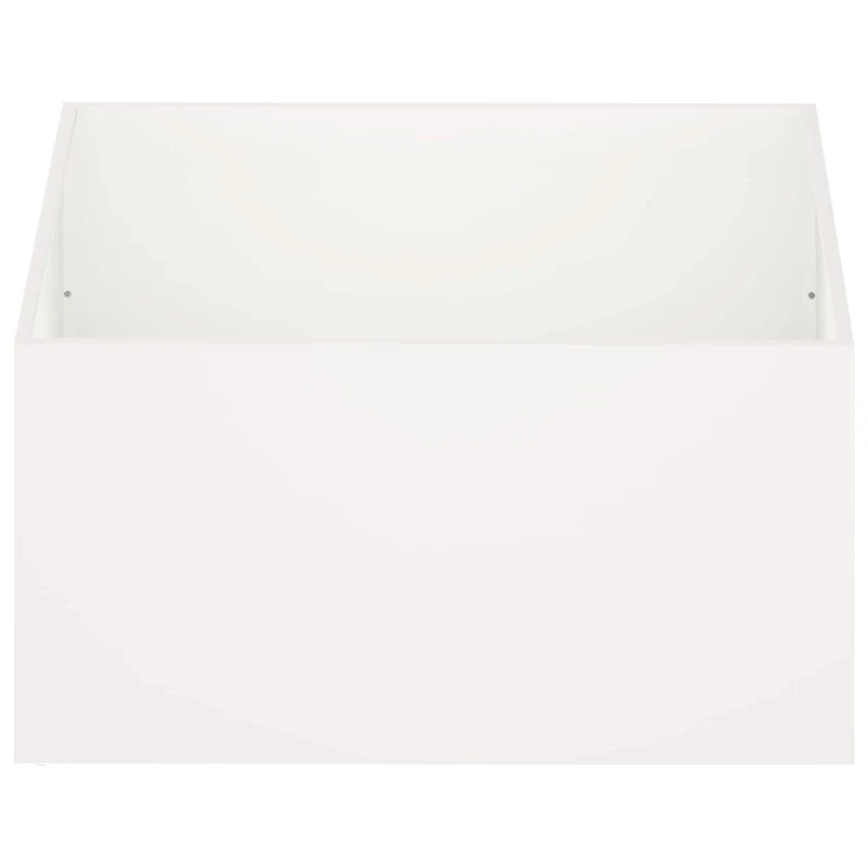 Macetero De Jardín 2 Uds. Blanco 60 X 60 X 40 Cm