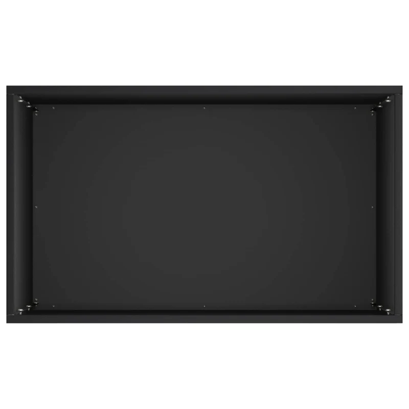 Macetero De Jardín Negro 50 X 40 X 75 Cm Acero Laminado En Frío