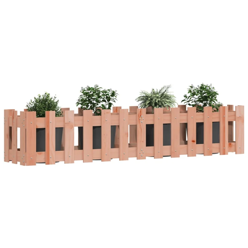 Arriate Elevado Jardín Valla Madera Maciza Douglas 150x30x30 Cm