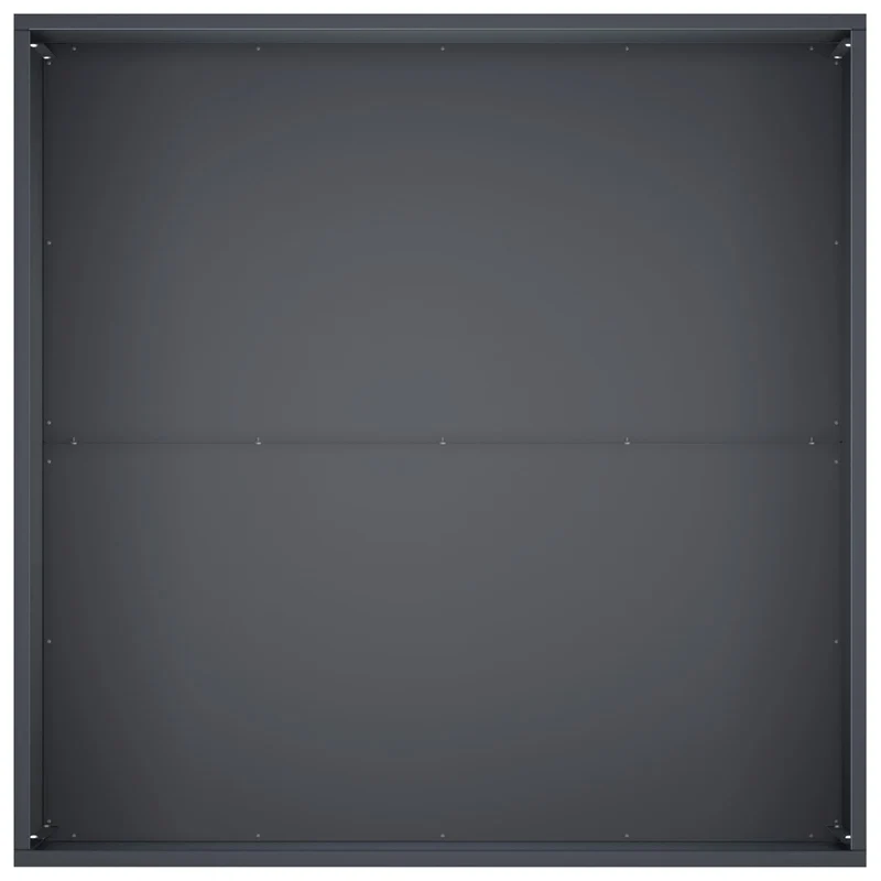 Macetero De Jardín Gris Antracita 80 X 80 X 40 Cm
