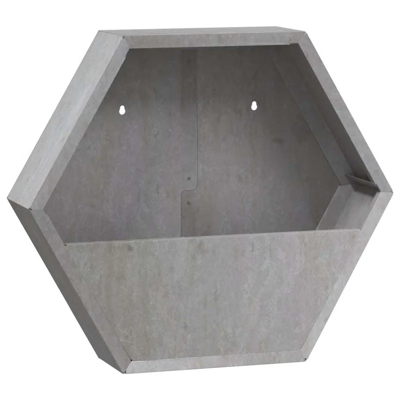 Jardineras De Pared 2 Uds Acero Corten Oxidado 46x10x40 Cm