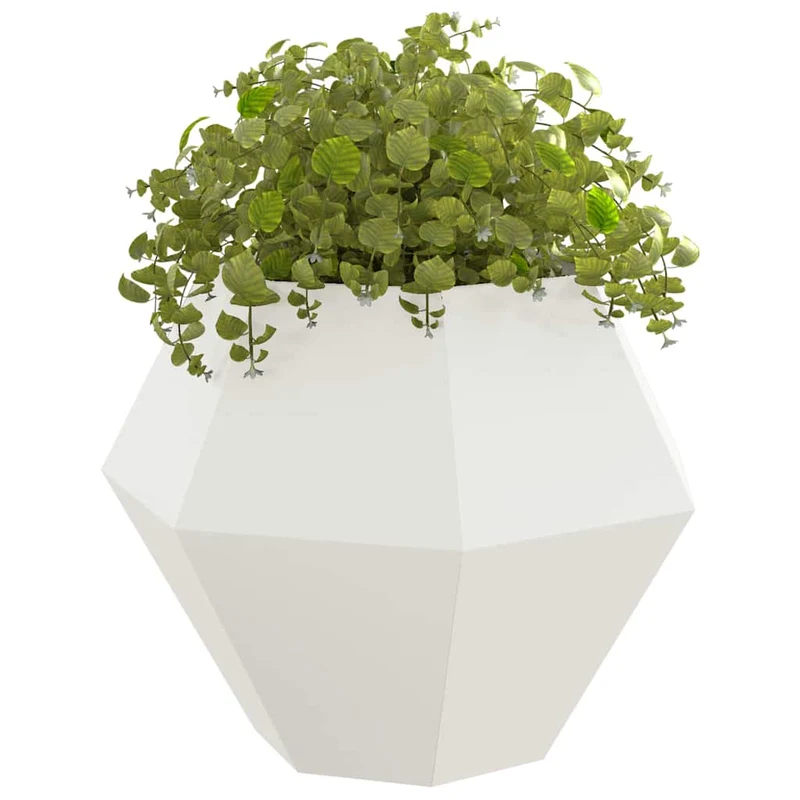 Jardinera Blanco 100 X 100 X 80 Cm Acero