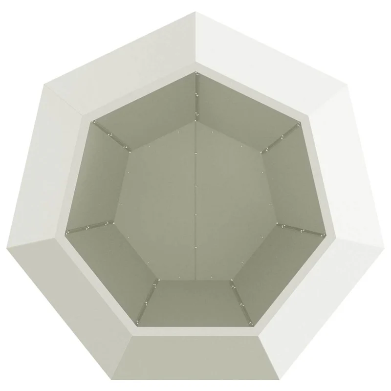Jardinera Blanco 100 X 100 X 80 Cm Acero