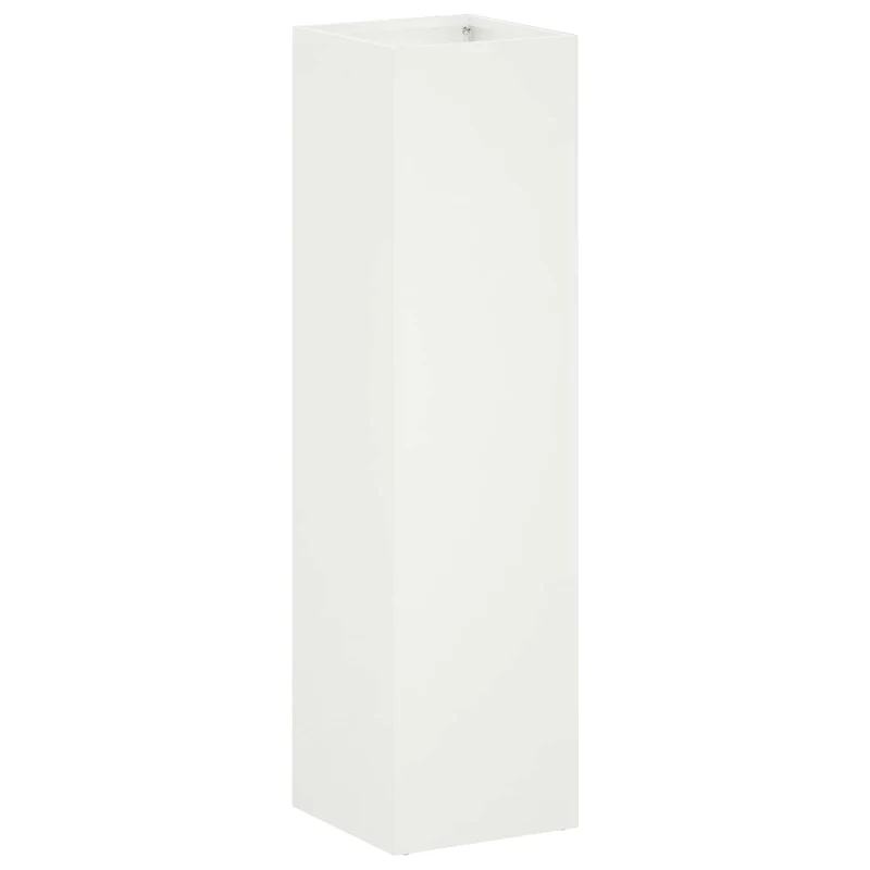 Macetero De Jardín Blanco 20 X 20 X 75 Cm