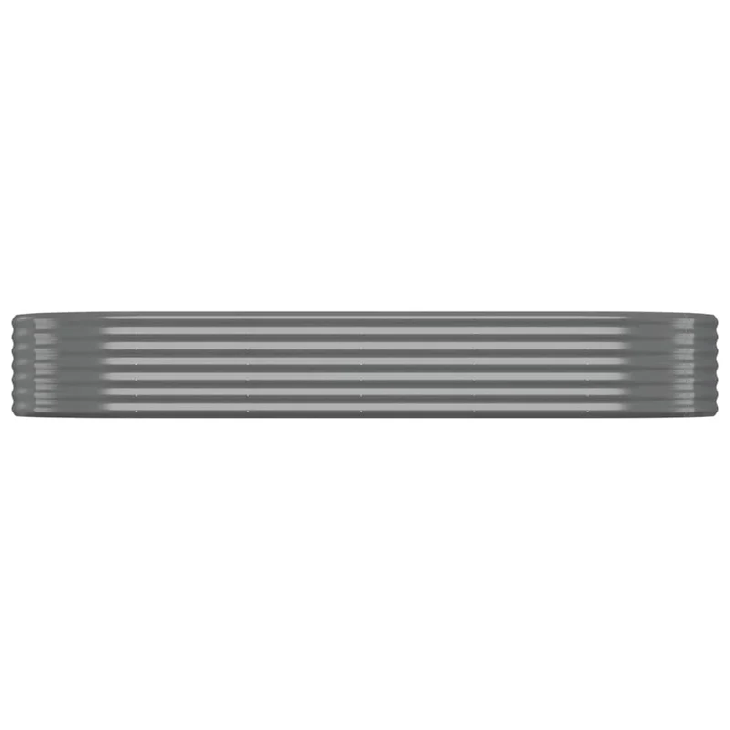 Jardinera Arriate Acero Galvanizado Gris 249x100x36 Cm