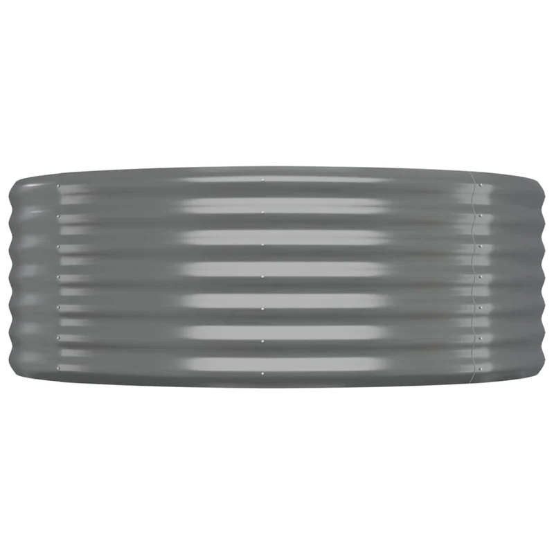 Jardinera Arriate Acero Galvanizado Gris 249x100x36 Cm