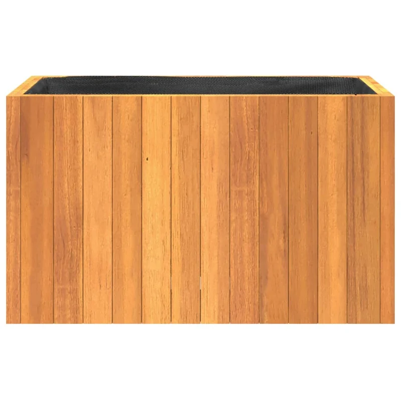 Jardinera De Madera Maciza De Acacia 59x27,5x35 Cm