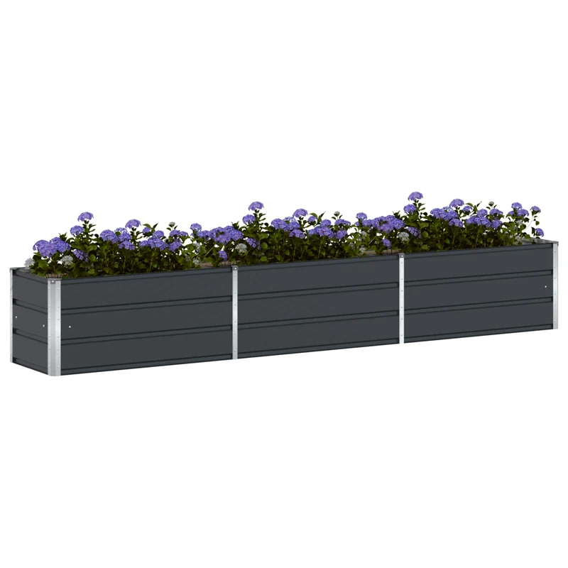 Jardinera Antracita 290 X 50 X 45 Cm Acero Galvanizado